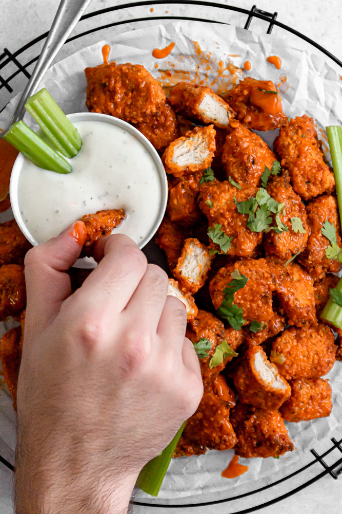 Baked Buffalo Chicken Nuggets (2 Ways!)